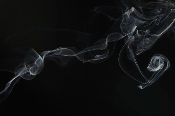 Καπνός στο μαύρο φόντο — Φωτογραφία Αρχείου
