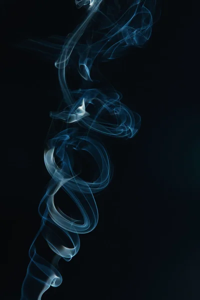 stock image Smoke on the black background