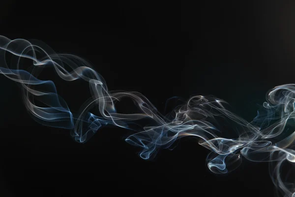 Rook op de zwarte achtergrond — Stockfoto