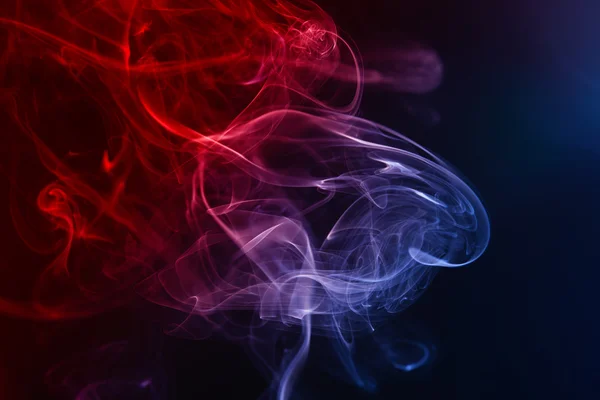 Smoke on the black background — Stock Photo, Image