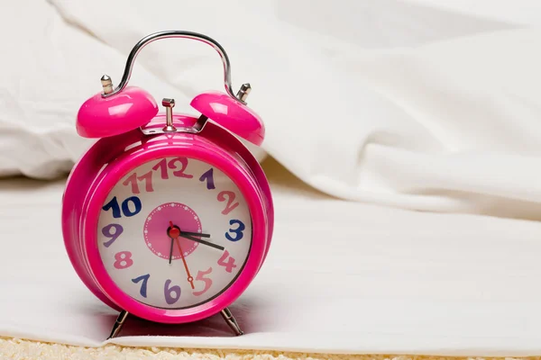 Pink alarm clock — Stock Photo, Image