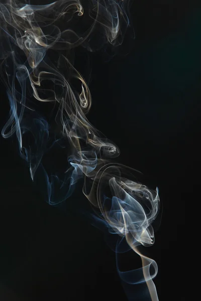 Smoke on the black background — Stock Photo, Image