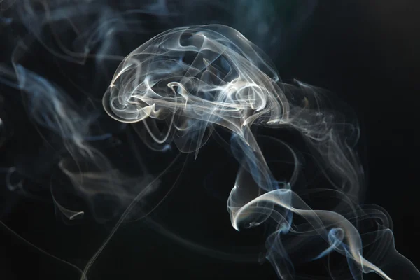 stock image Smoke on the black background