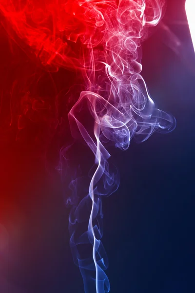 Fumo sullo sfondo nero — Foto Stock
