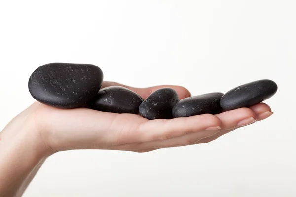 Piedras en una mano — Foto de Stock