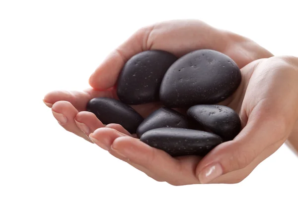 Piedras en una mano — Foto de Stock