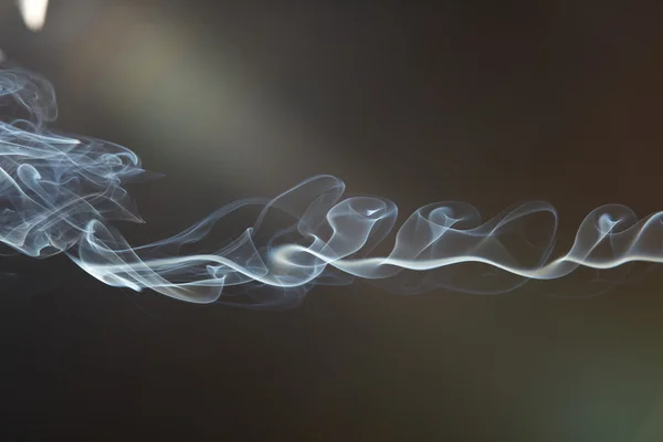 stock image Smoke on the black background