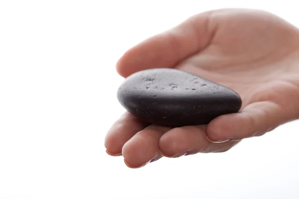 Steine auf einer Hand — Stockfoto