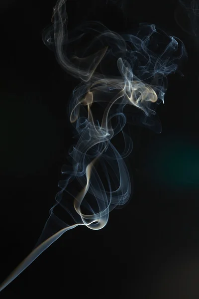 stock image Smoke on the black background