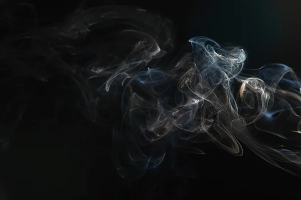 Καπνός στο μαύρο φόντο — Φωτογραφία Αρχείου