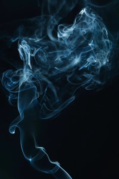 Dym na czarnym tle — Zdjęcie stockowe