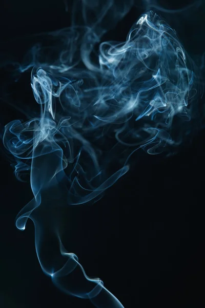 Smoke on the black background — Stock Photo, Image