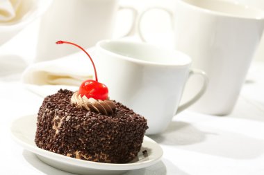 Pastry with cherry