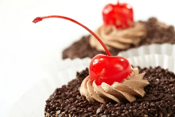 stock image Pastry with cherry