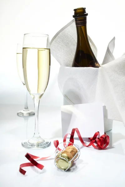 Festa di eleganza con champagne — Foto Stock
