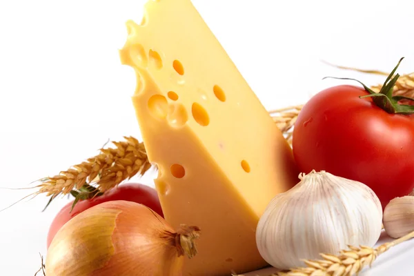 stock image Fresh vegetables with cheese