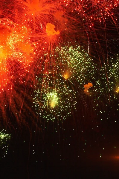 Fogos de artifício em honra do Dia da Independência — Fotografia de Stock