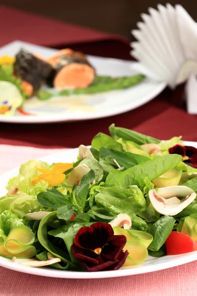 Salad flowers — Stock Photo, Image