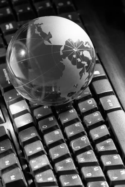Globe et clavier — Photo
