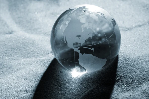 Глобус, екологічної відповідальності — стокове фото