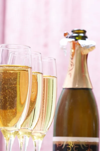 Champagne e vetro — Foto Stock