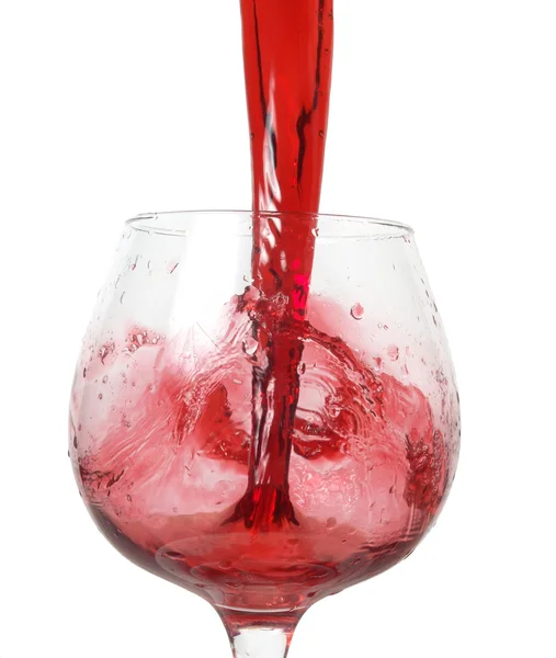Wine filling a glass — Stock Fotó