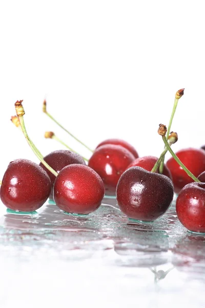 Cherries on white background — Stock Photo, Image