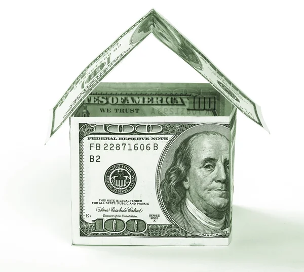 Bank money house — Stock Photo, Image