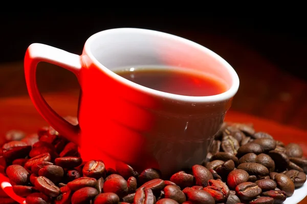 Café quente vermelho — Fotografia de Stock