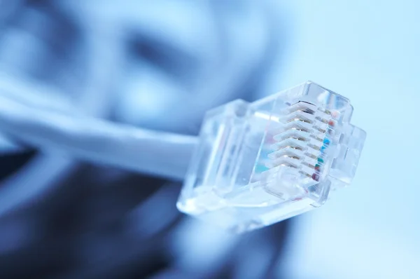 网络和修补程序的电缆 — 图库照片