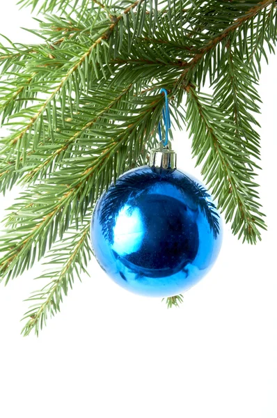 Μπλε μπάλες, Χριστούγεννα — Φωτογραφία Αρχείου