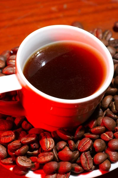 Vörös forró kávé — Stock Fotó