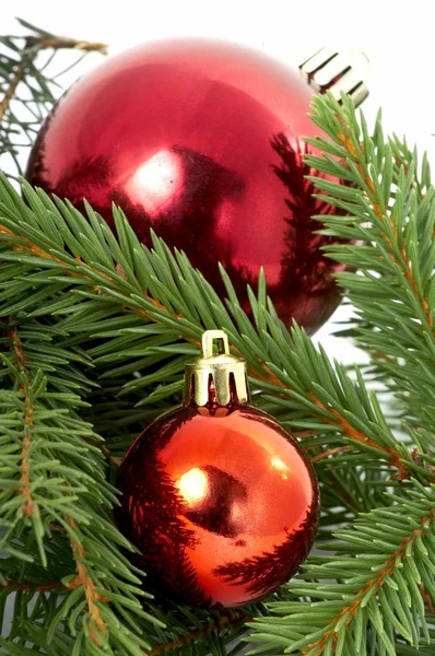Piros labdát, karácsony — Stock Fotó