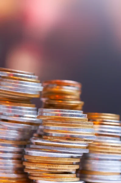 stock image Silver and gold coins