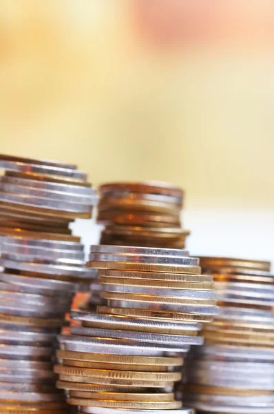 stock image Silver and gold coins