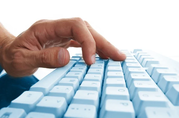 Hands typing — Stock Photo, Image