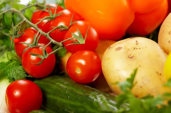 stock image Fresh Vegetables. Fruits and other foodstuffs.