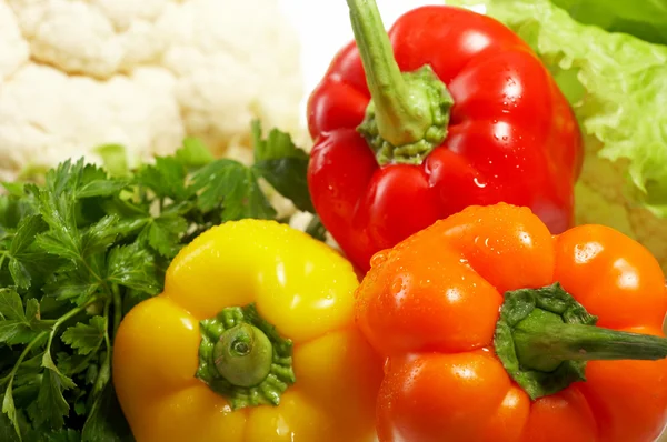 Świeże warzywa. owoce i innych środków spożywczych. — Zdjęcie stockowe