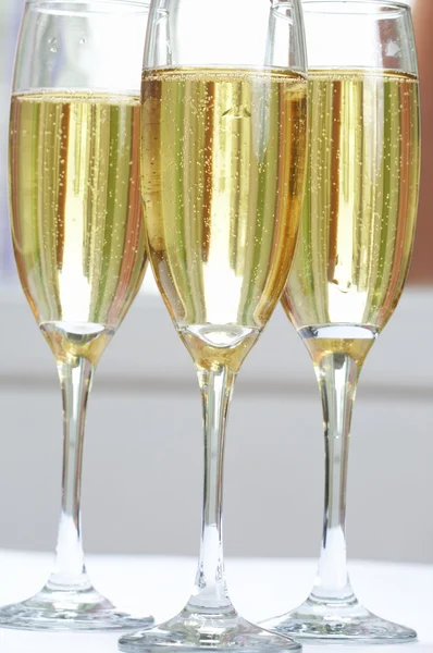 香槟和玻璃 — 图库照片