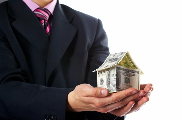 The house money in human hands — Stock Photo, Image