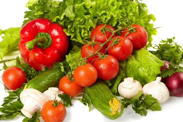 Hortalizas, frutas y otros productos alimenticios frescos . —  Fotos de Stock