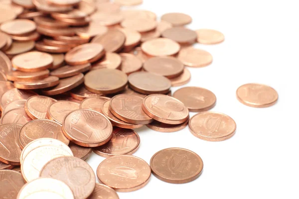 Stock image Coins on white background