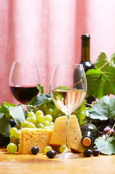 Stock image Wine and Cheese still life