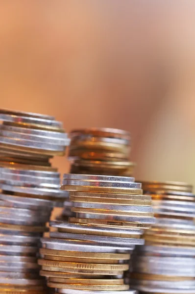 stock image Silver and gold coins