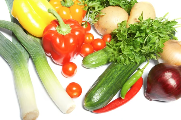 新鮮な野菜や果物、その他の食品. — ストック写真