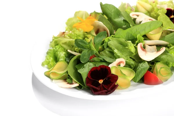 Flores de salada — Fotografia de Stock