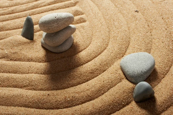 Jardim de pedras, zen-like, tranquilo, imagens de spa — Fotografia de Stock