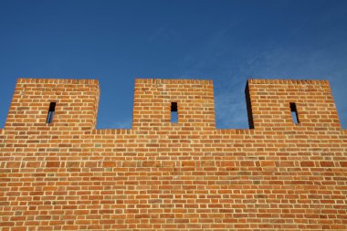 Three pieces of fortified wall