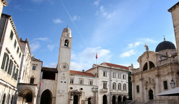 Dubrovnik, Plaza Stradun, Croácia — Fotografia de Stock