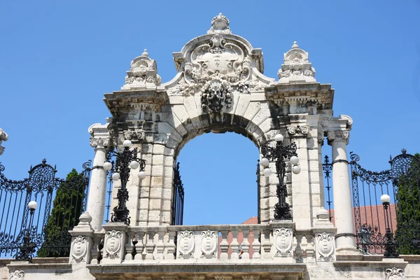 Ворота Будинского замка в Будапеште, Венгрия — стоковое фото